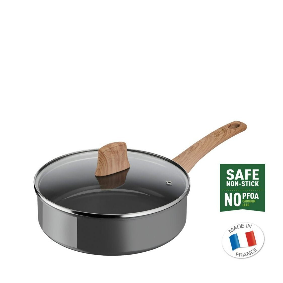 Tefal Renew IH Sautepan 24cm with Lid C42532 - Metro Singapore Departmental Store - Celebrating 69 Years in SG