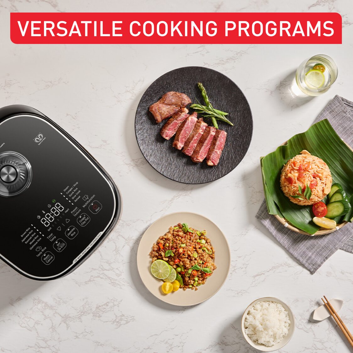Tefal Rice Master Max IH Rice Cooker 1.8L (RK8198) - Metro Singapore Departmental Store - Celebrating 69 Years in SG