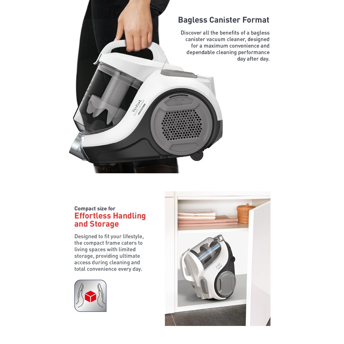 Tefal Swift Power Cyclonic Vacuum Cleaner 750W TW2947 - Metro Singapore Departmental Store - Celebrating 69 Years in SG