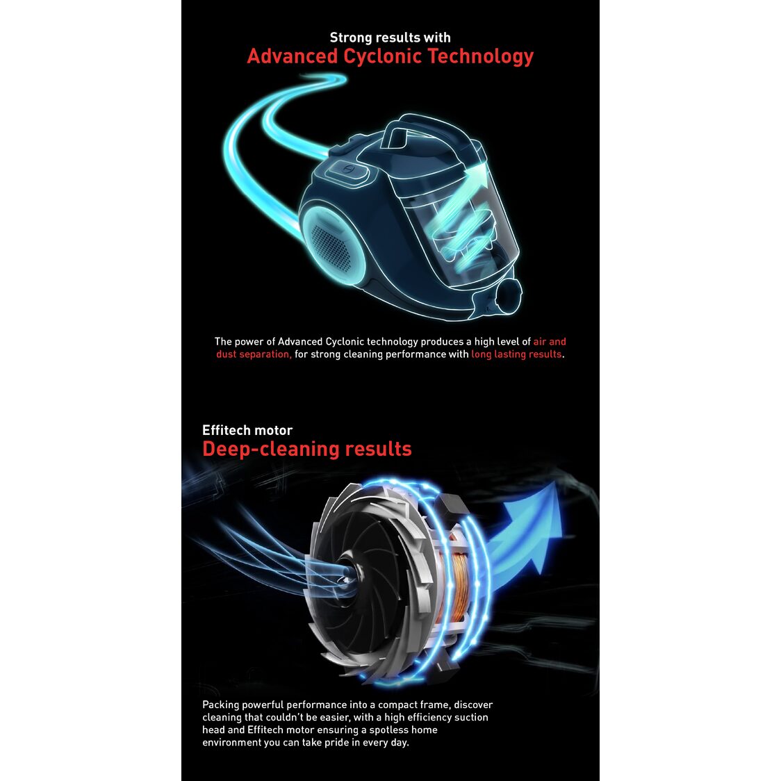 Tefal Swift Power Cyclonic Vacuum Cleaner 750W TW2947 - Metro Singapore Departmental Store - Celebrating 69 Years in SG