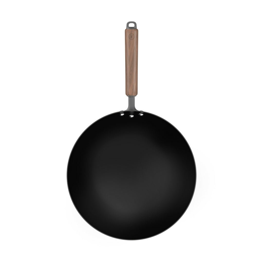 Tefal Tradition Pro IH Wok Pan 30cm wIth Galss Lid (G62184) - Metro Singapore Departmental Store - Celebrating 69 Years in SG