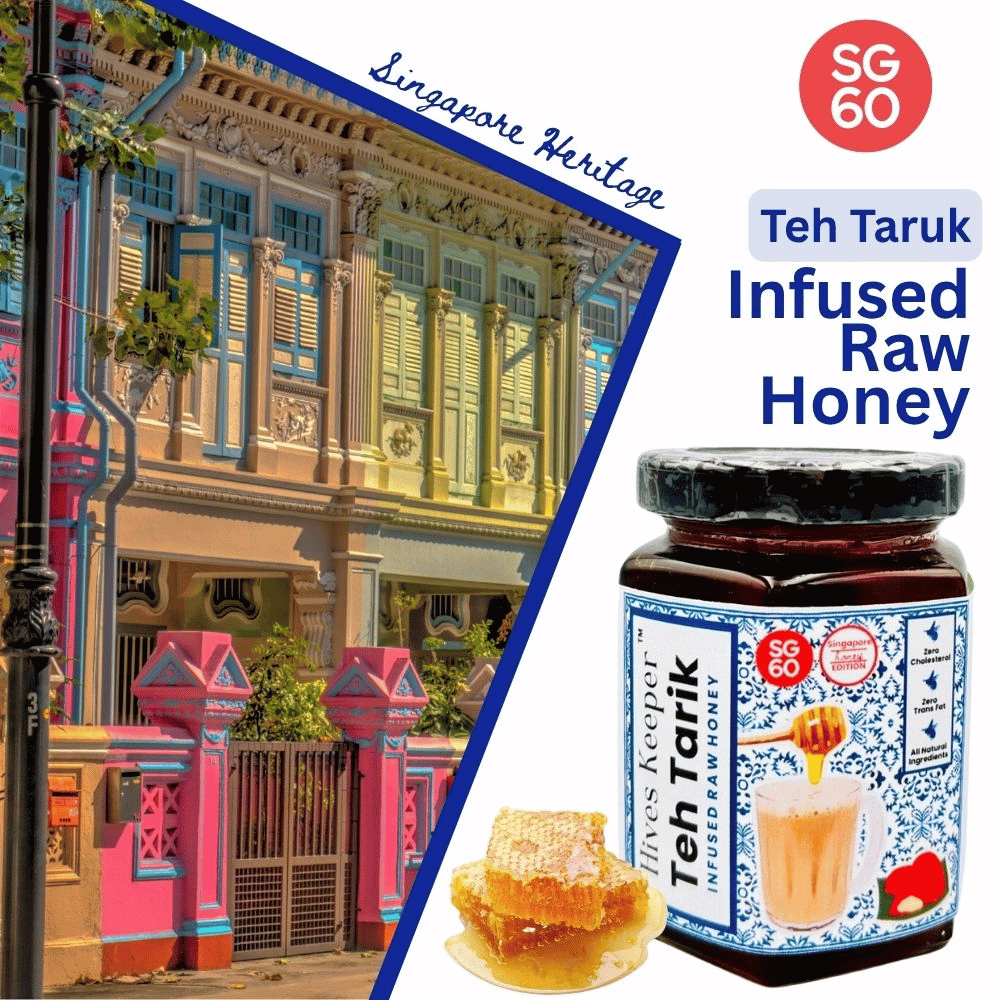 The National Honey Gift Set - Singapore Edition (Teh Tarik and Ginger) 250g x 2 - Metro Singapore Departmental Store - Celebrating 69 Years in SG