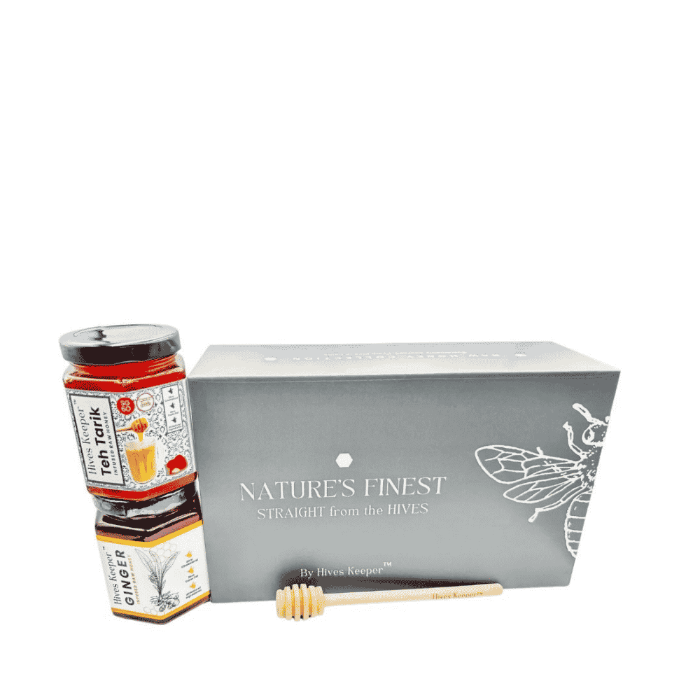 The National Honey Gift Set - Singapore Edition (Teh Tarik and Ginger) 250g x 2 - Metro Singapore Departmental Store - Celebrating 69 Years in SG