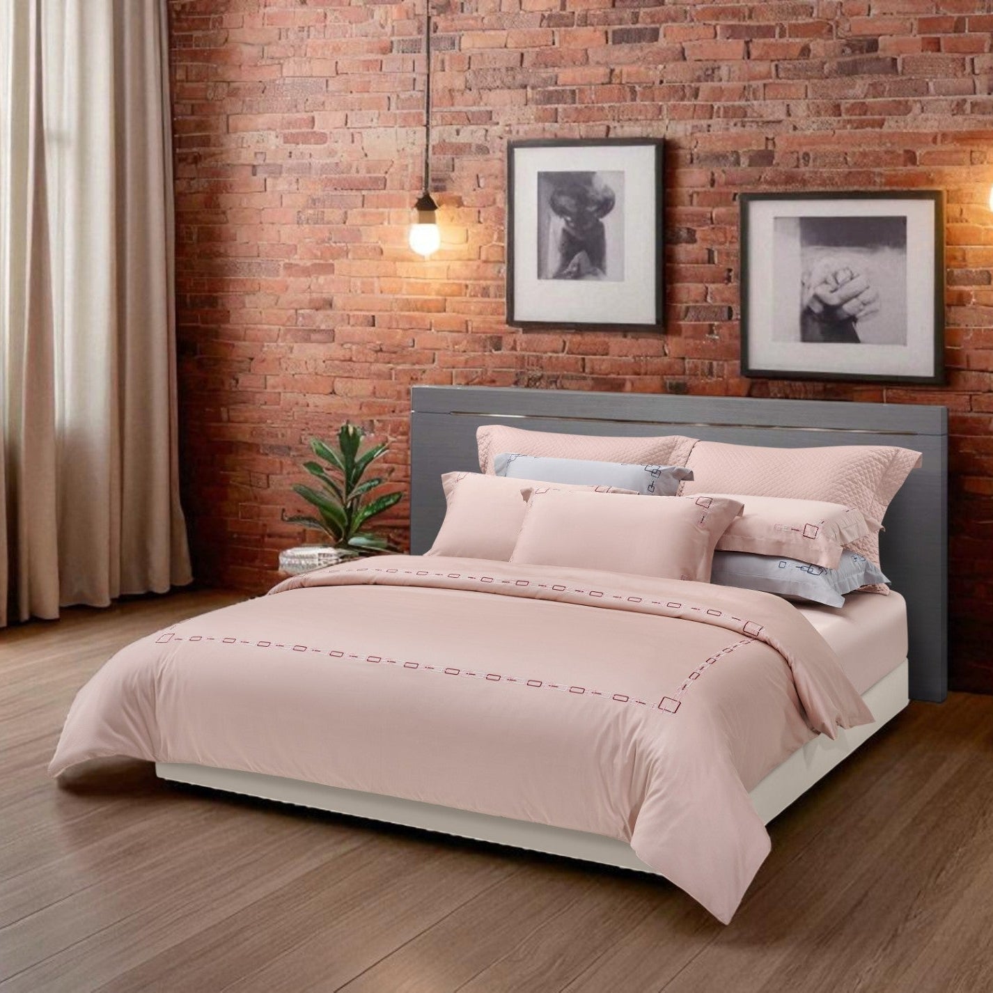 M. Maison Verve Fitted Sheet/ Bed Set Pink