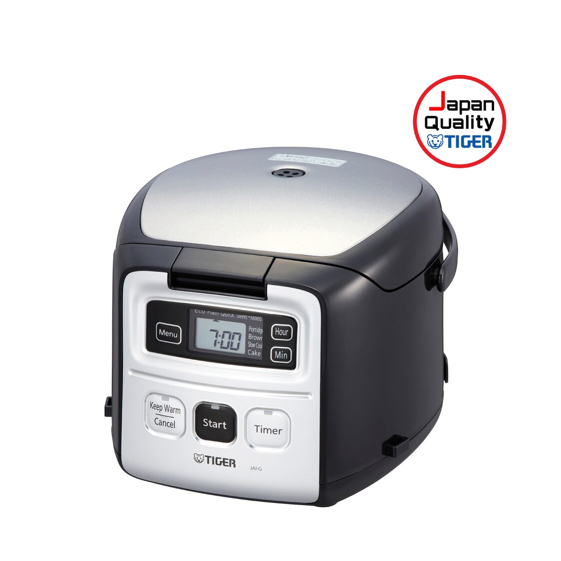 Tiger 3 Cups Multi - Function Rice Cooker 0.55L - Cool Black (JAI - G55S KW) - Metro Singapore Departmental Store - Celebrating 69 Years in SG
