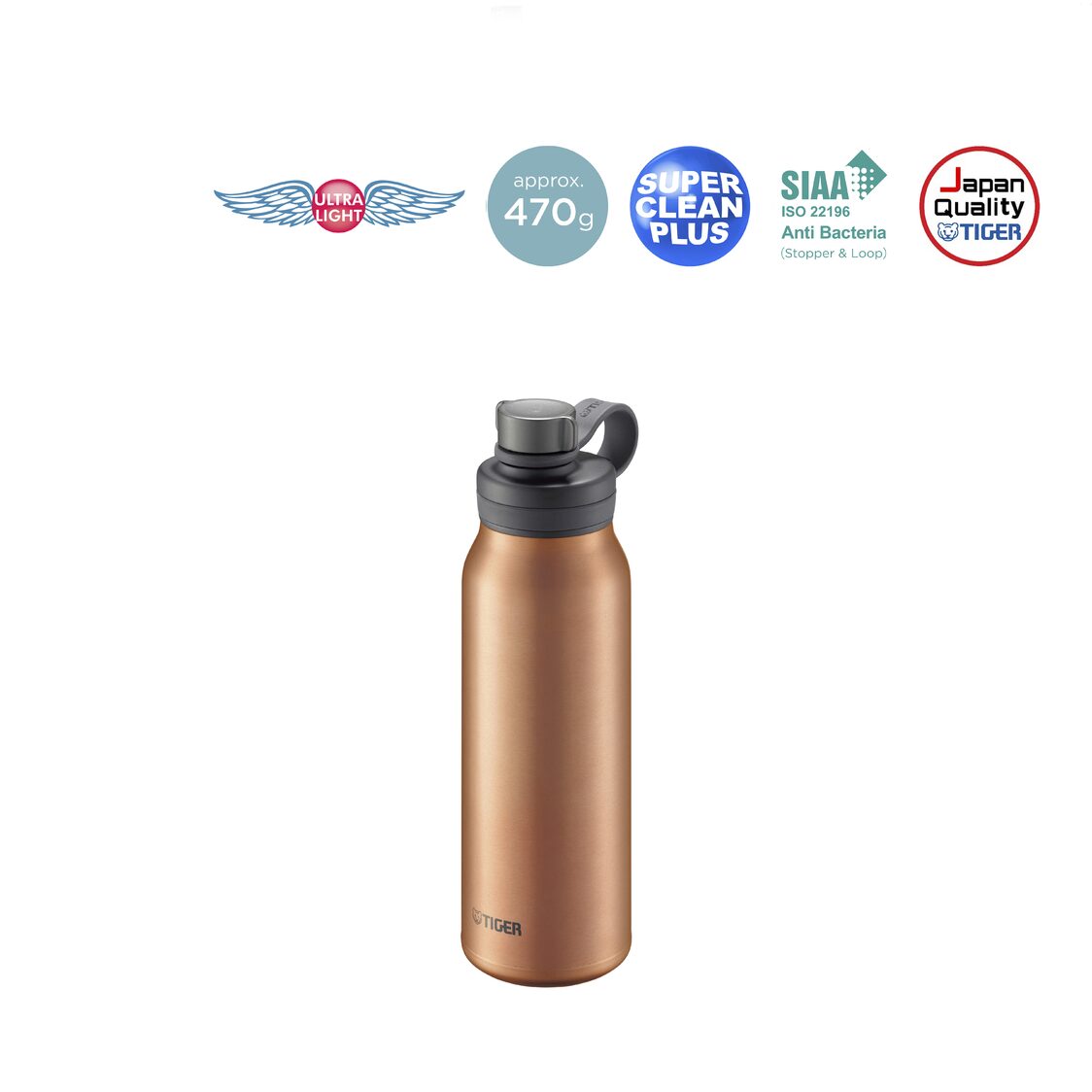 Tiger Anti - Bacterial Double Stainless Steel Carbonated Bottle (MTA - T080) - Metro Singapore Departmental Store - Celebrating 69 Years in SG