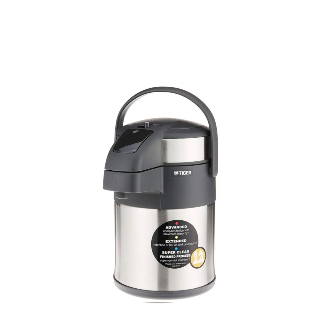 Tiger Double Stainless Steel Air Pump Jug 2.2L (MAA - A222) - Metro Singapore Departmental Store - Celebrating 69 Years in SG