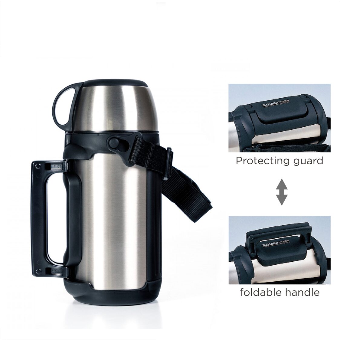 Tiger Double Stainless Steel Bottle 1.2L (MHK - A120) - Metro Singapore Departmental Store - Celebrating 69 Years in SG