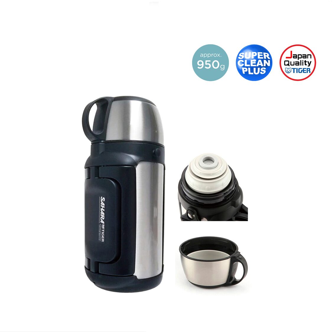 Tiger Double Stainless Steel Bottle 1.2L (MHK - A120) - Metro Singapore Departmental Store - Celebrating 69 Years in SG