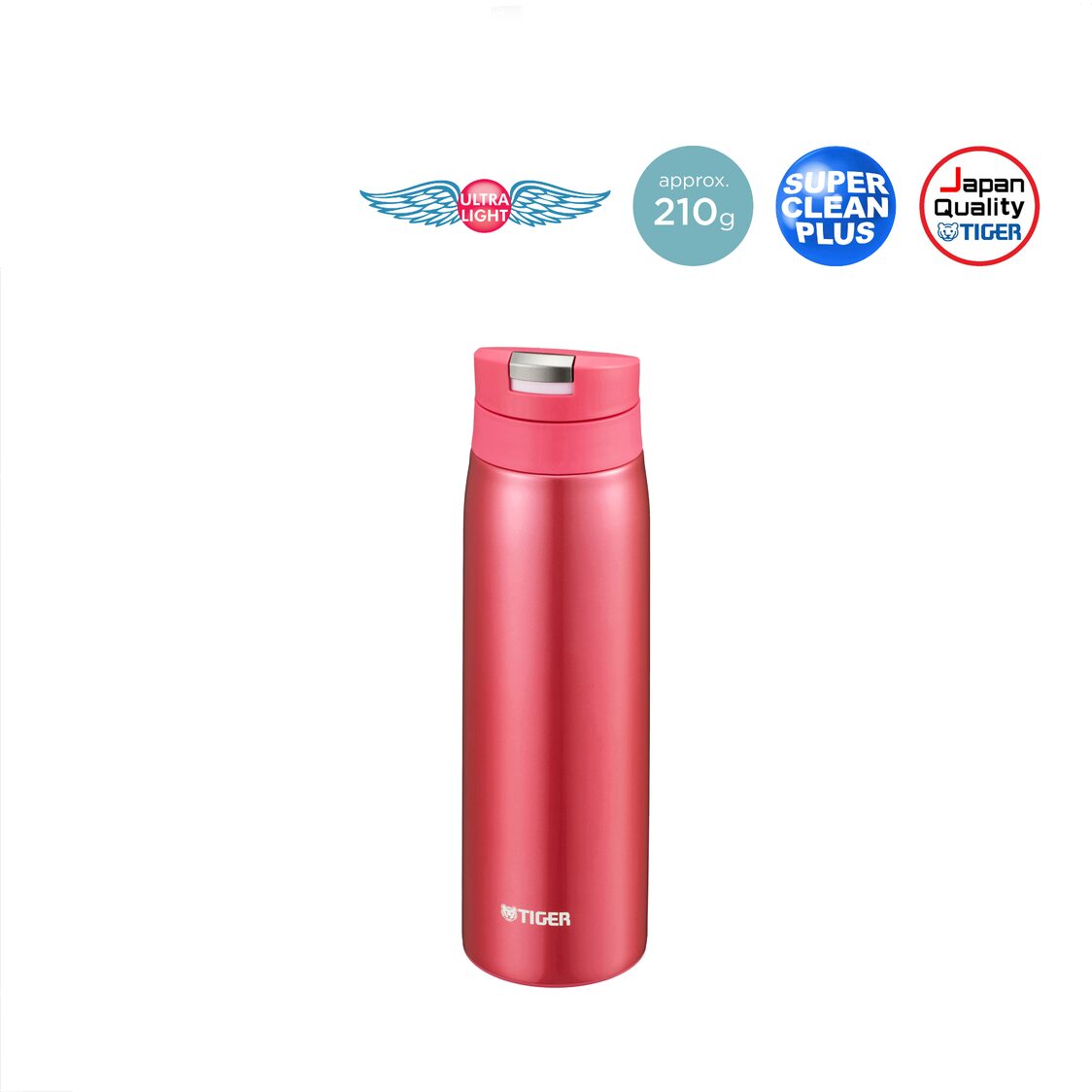 Tiger Double Stainless Steel Bottle 500ml - Opera Pink (MCX - A501 PO) - Metro Singapore Departmental Store - Celebrating 69 Years in SG