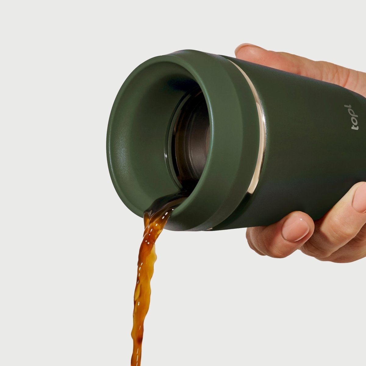 Topl To Go Coffee Cup Olive - Metro Singapore Departmental Store - Celebrating 69 Years in SG