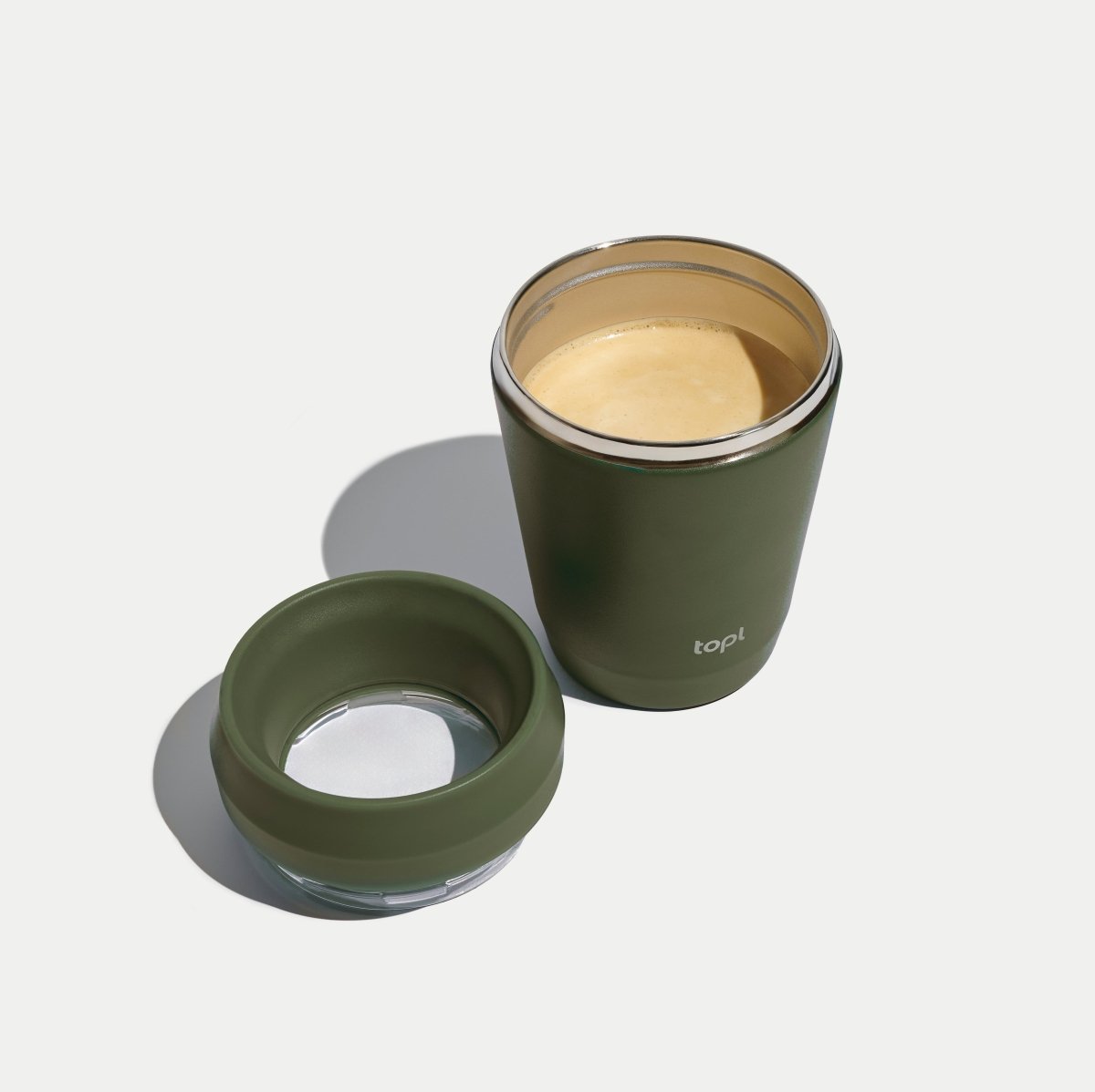 Topl To Go Coffee Cup Olive - Metro Singapore Departmental Store - Celebrating 69 Years in SG
