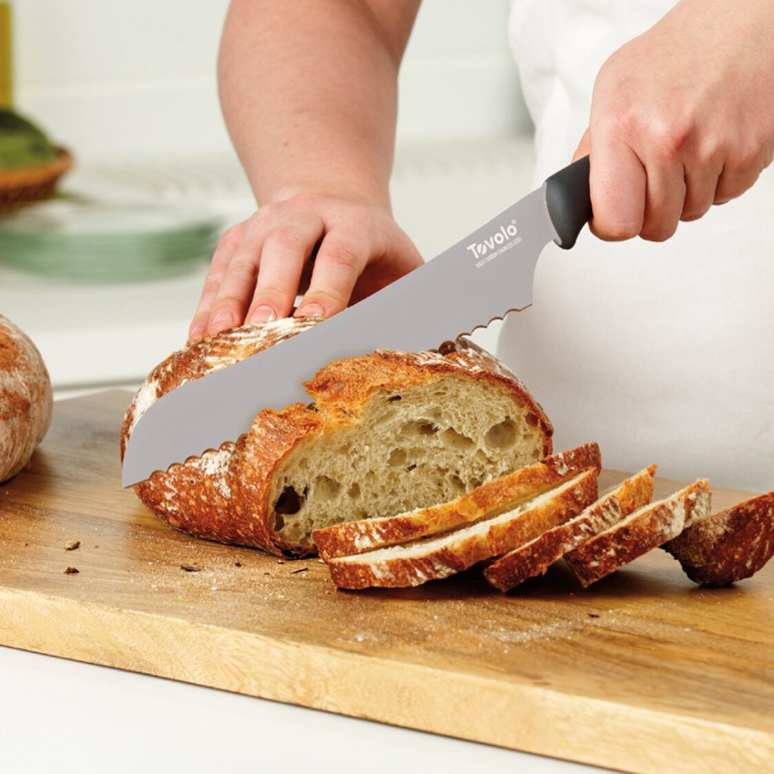 Tovolo Comfort Grip 8.5" Bread Knife Oyster Gray - Metro Singapore Departmental Store - Celebrating 69 Years in SG