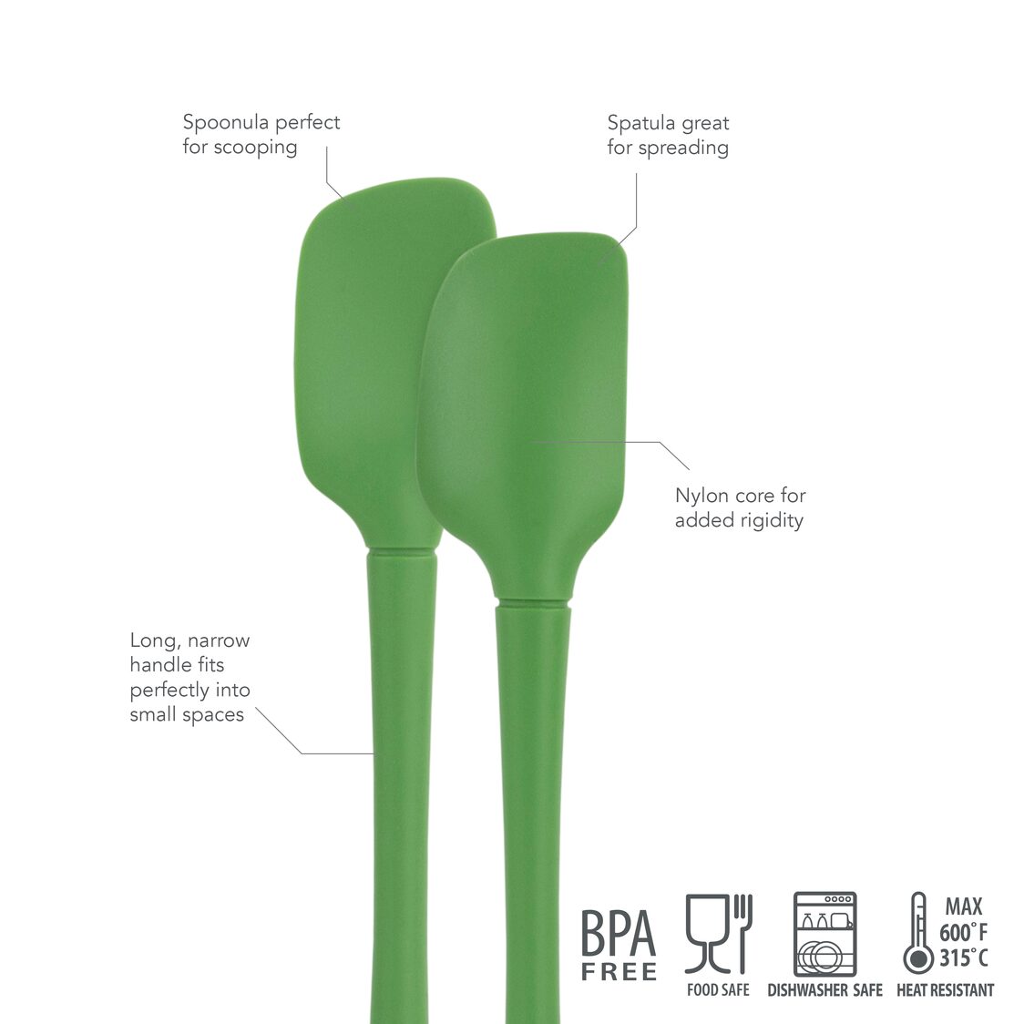 Tovolo Flex - Core All Silicone Mini Spatula & Spoonula Set of 2 - Metro Singapore Departmental Store - Celebrating 69 Years in SG