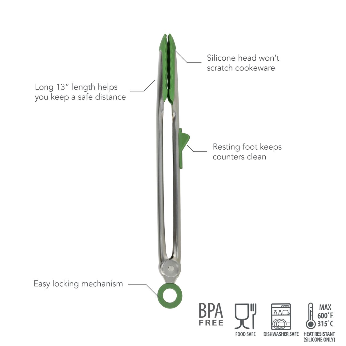 Tovolo Silicone Tip Top Tongs - Metro Singapore Departmental Store - Celebrating 69 Years in SG