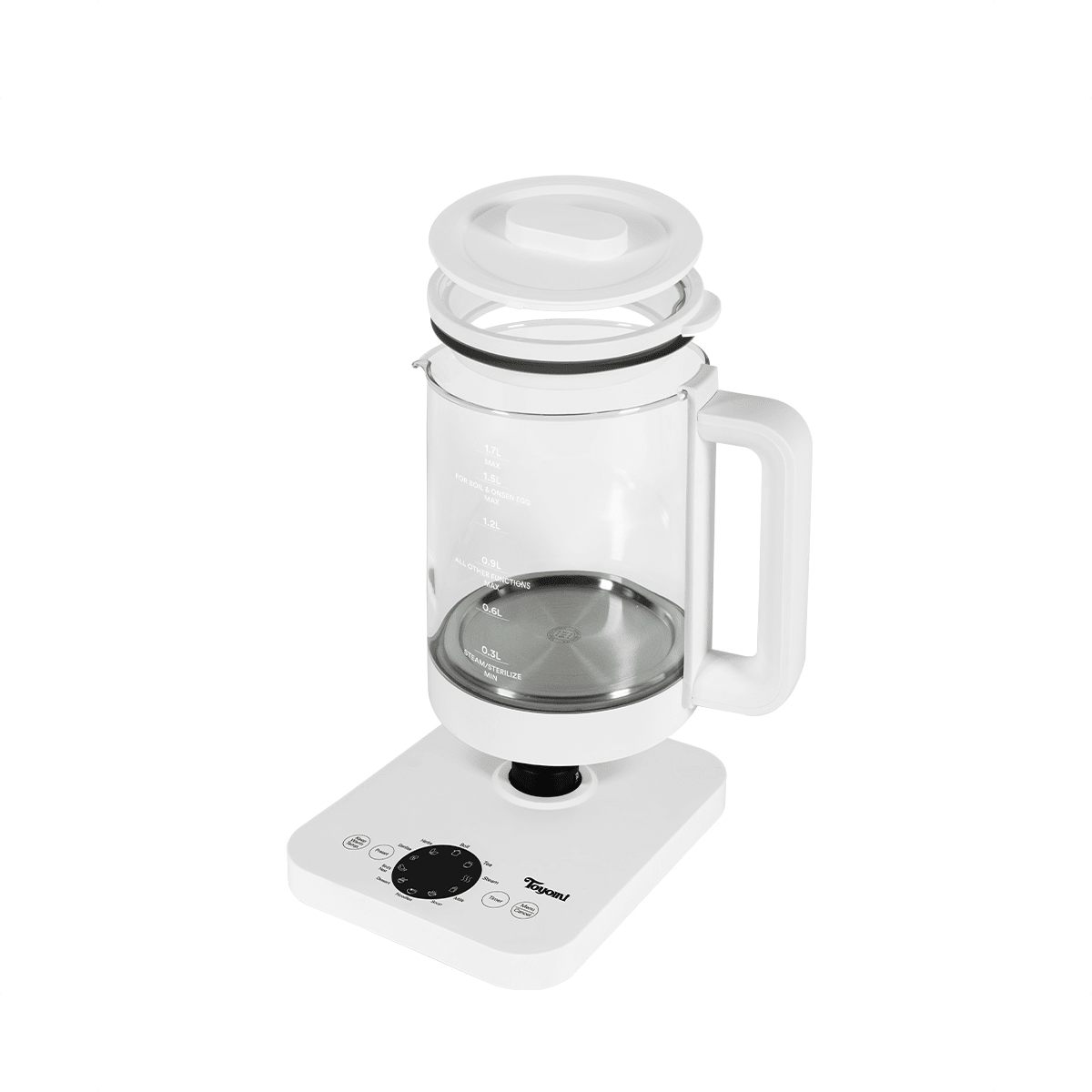 Toyomi 1.7L Clearbrew Borosilicate Glass Kettle (WK1717) - Metro Singapore Departmental Store - Celebrating 69 Years in SG