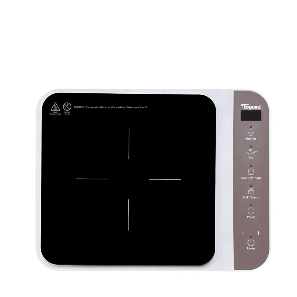 Toyomi Digital Hob Induction Cooker with FREE Stainless Steel Pot - IH12V12BR - Metro Singapore Departmental Store - Celebrating 69 Years in SG