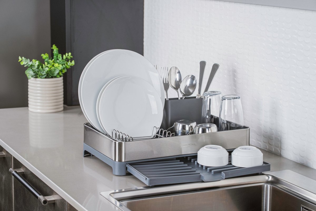 Tramontina 1 - tier Dish Rack With Cutlery Holder - Metro Singapore Departmental Store - Celebrating 69 Years in SG