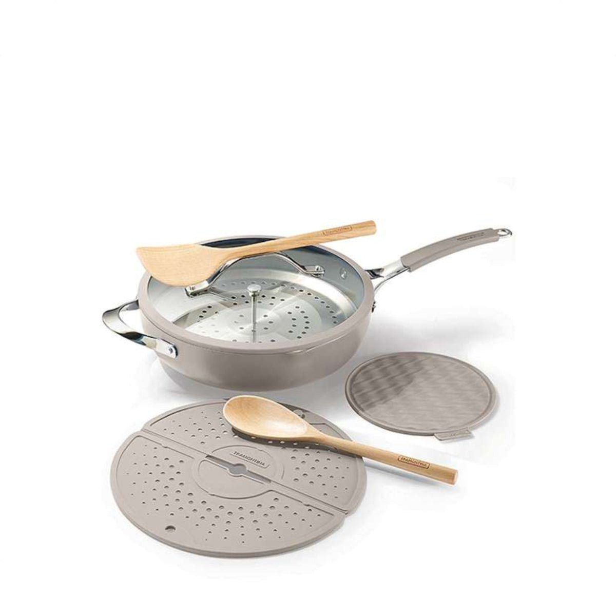 Tramontina All - in - one Plus 30cm 7pcs Wok Pan - Metro Singapore Departmental Store - Celebrating 69 Years in SG