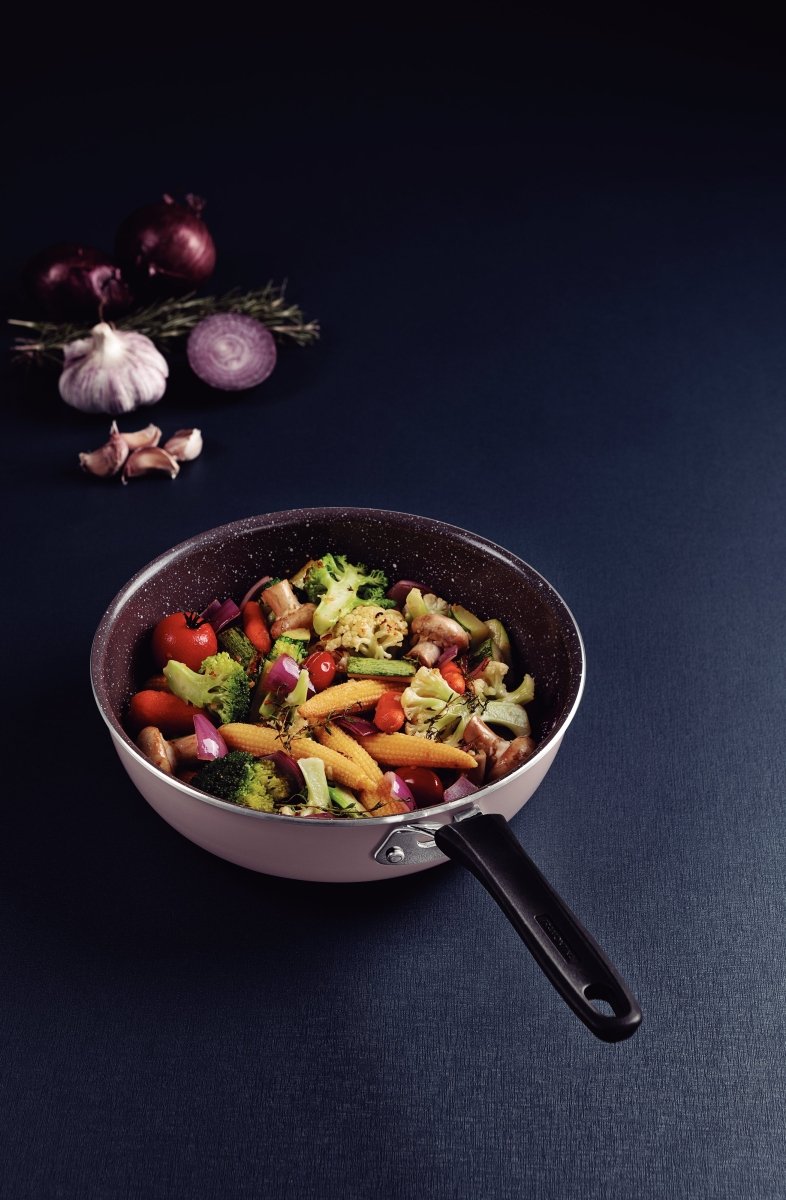Tramontina Tunis Ceramic 24cm Deep Frying Pan 13604351 - Metro Singapore Departmental Store - Celebrating 69 Years in SG