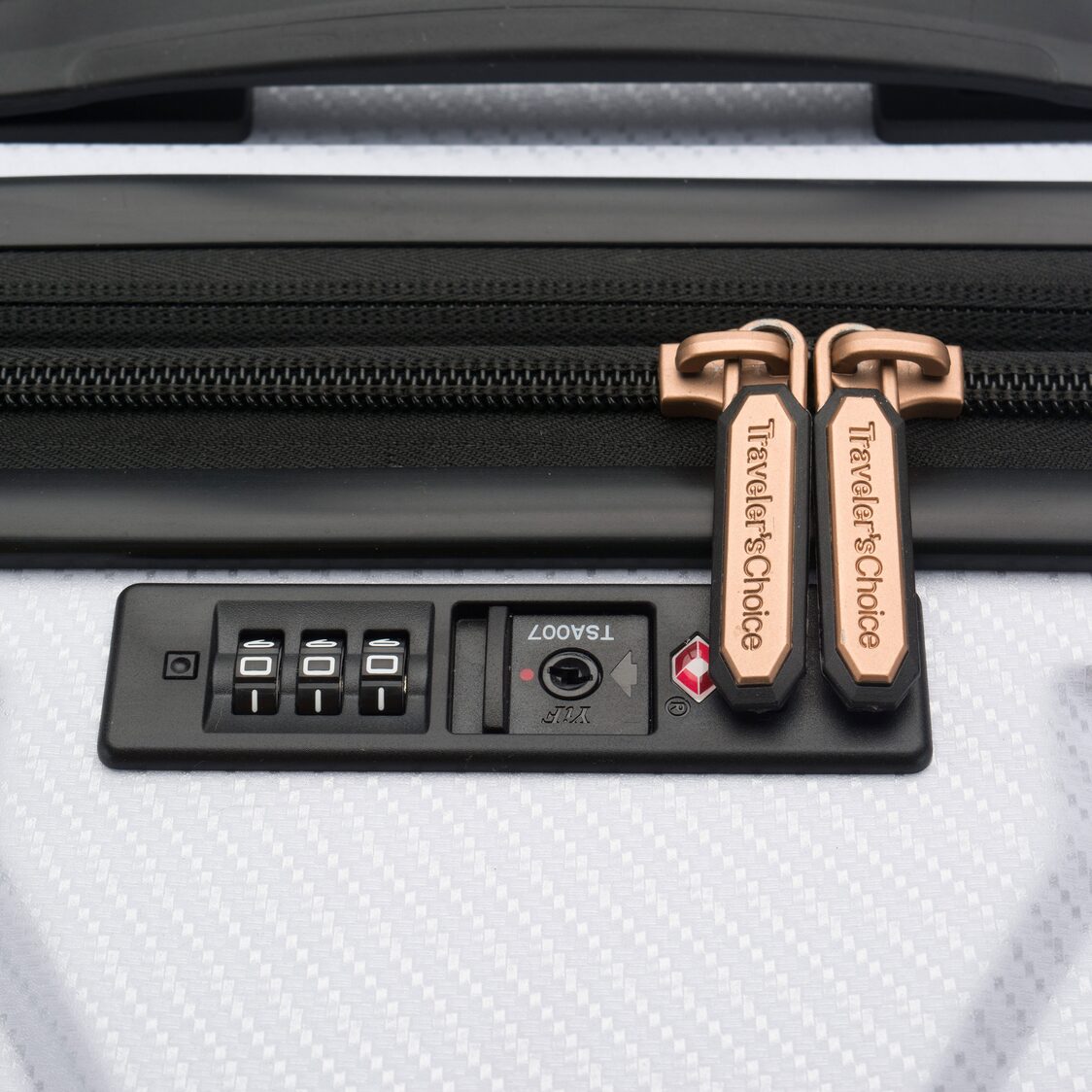 Traveler's Choice 30 White Trunk Spinner Luggage - Metro Singapore Departmental Store - Celebrating 69 Years in SG