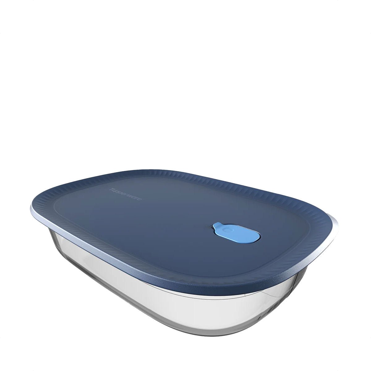 Tupperware Glass Collection Rectangular 3L BASE Cosmos Seal Mineral Blue - Metro Singapore Departmental Store - Celebrating 69 Years in SG