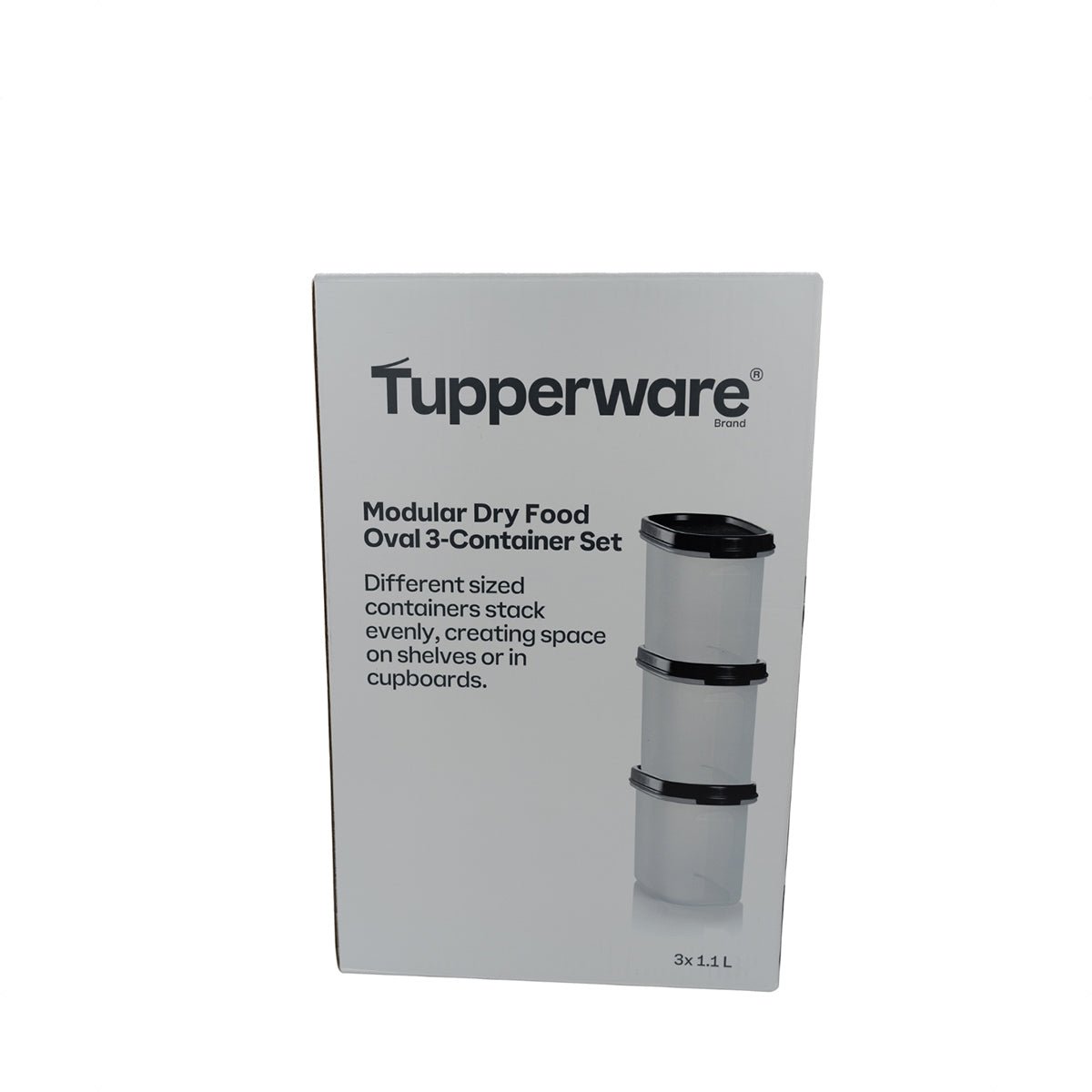 Tupperware Oval Modular Dry Food 3pc Container Set - Metro Singapore Departmental Store - Celebrating 69 Years in SG