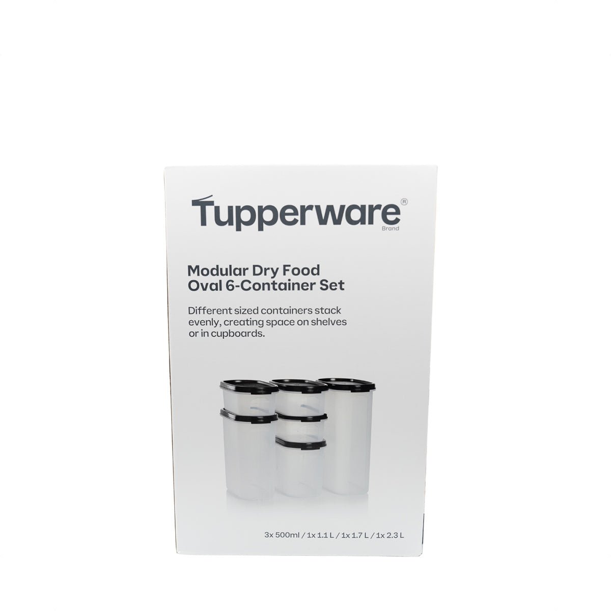 Tupperware Oval Modular Dry Food 6pc Container Set - Metro Singapore Departmental Store - Celebrating 69 Years in SG