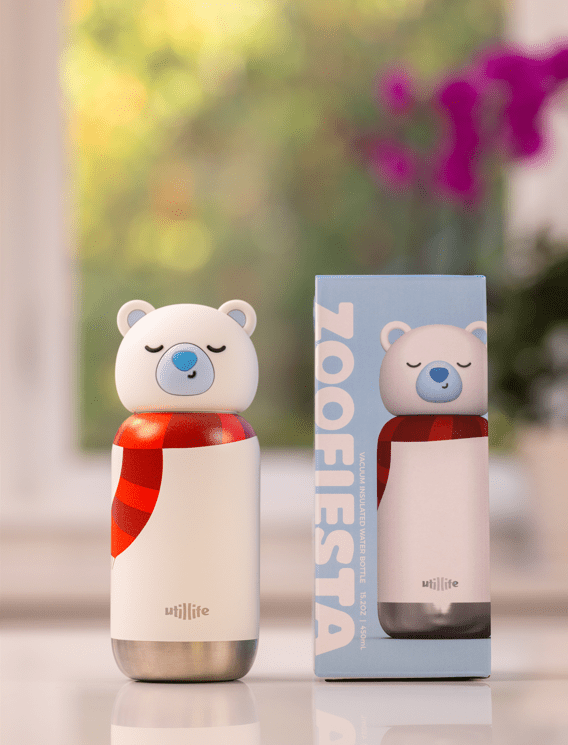 Utillife 450ml Water Bottle Polar Bear - Metro Singapore Departmental Store - Celebrating 69 Years in SG