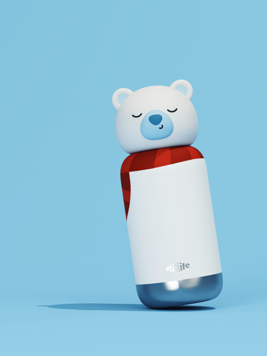 Utillife 450ml Water Bottle Polar Bear - Metro Singapore Departmental Store - Celebrating 69 Years in SG