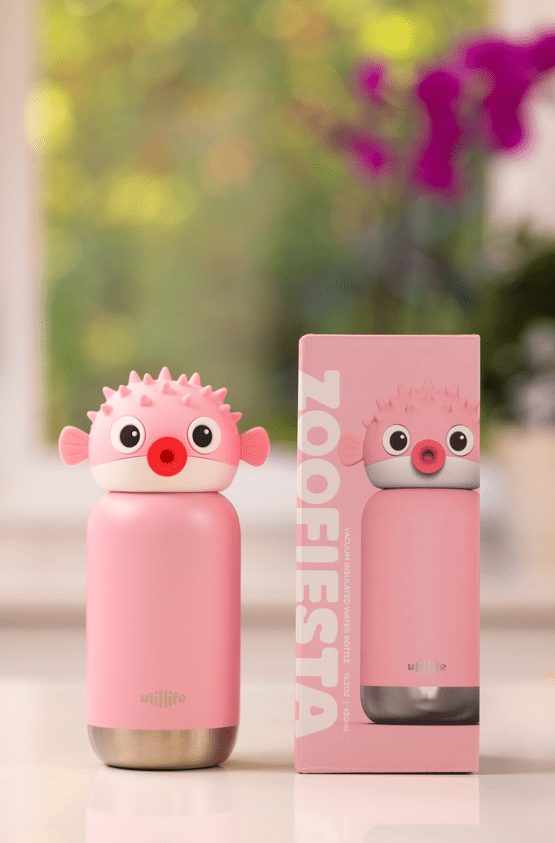 Utillife 450ml Water Bottle Pufferfish - Metro Singapore Departmental Store - Celebrating 69 Years in SG