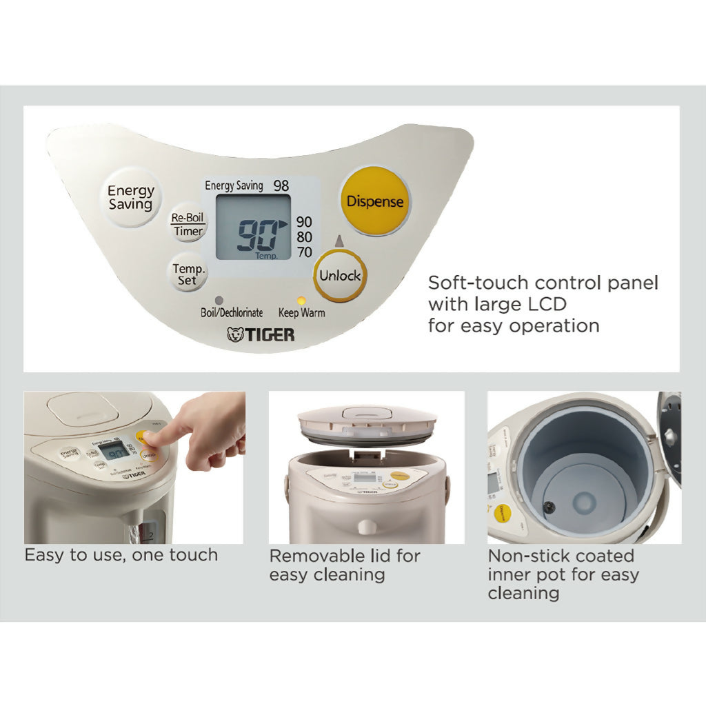 Tiger 3L Microcomputer Controlled Water Boiler & Warmer (PDR-C30S)