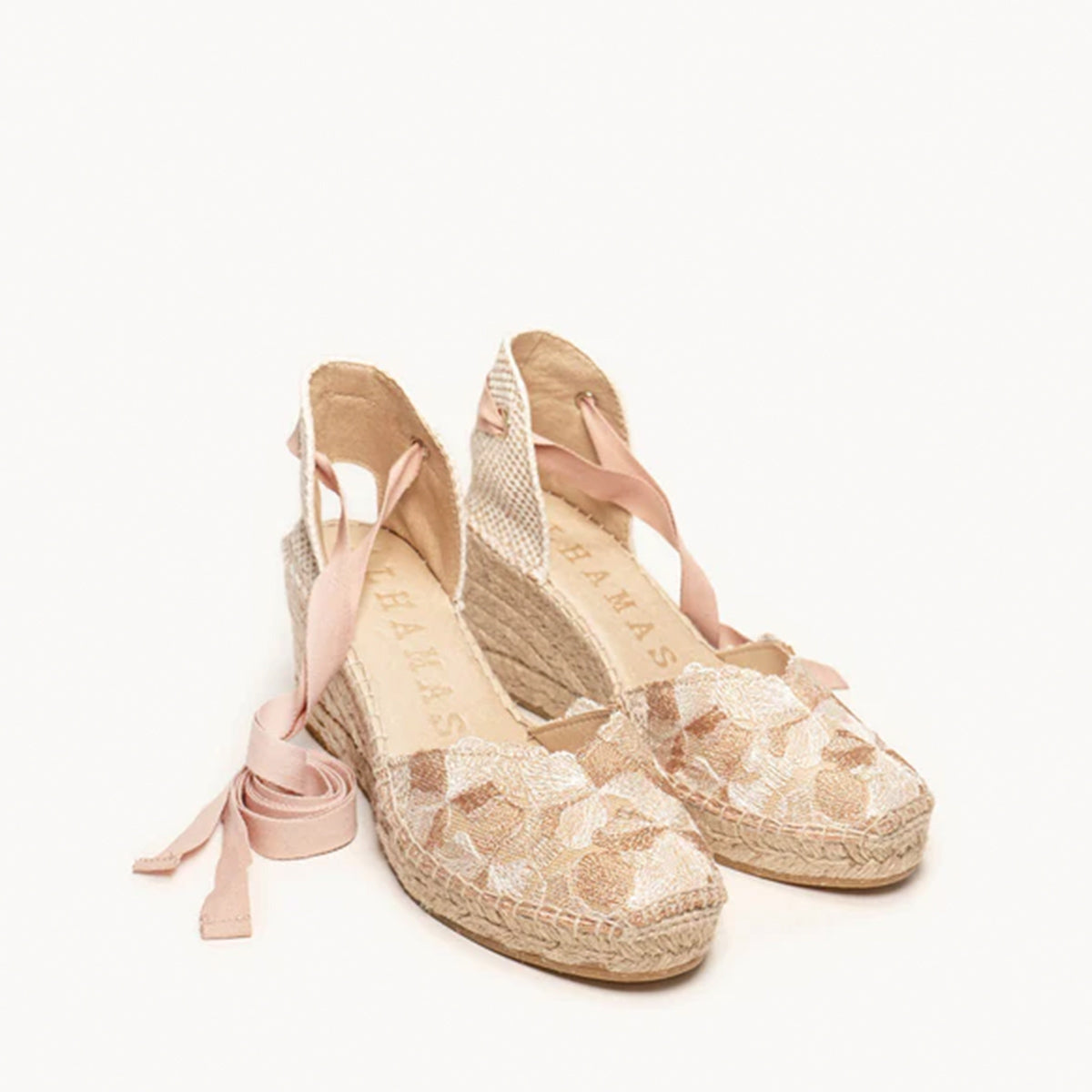 Alhamas Romero Cuna Media Guipure Lace Wedge