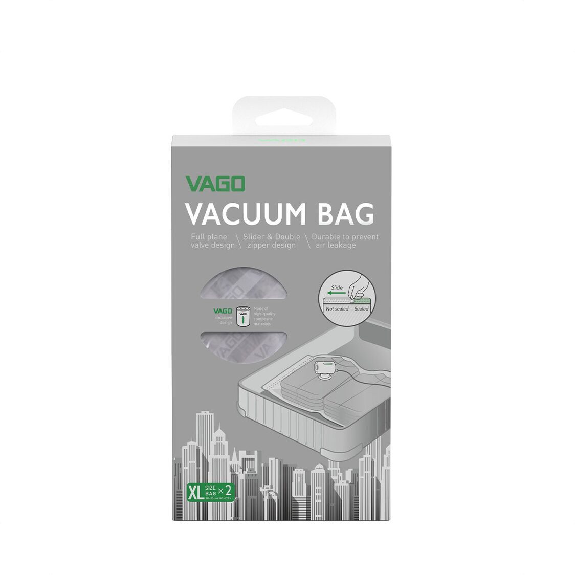 Vago Z Vacuum Bag 2pc - Extra Large - Metro Singapore Departmental Store - Celebrating 69 Years in SG