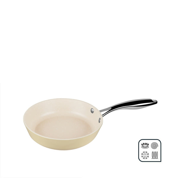 Endo Wagashi 20cm I.H. Frying Pan - Yellow (E-WGS-20FP-YELLOW)
