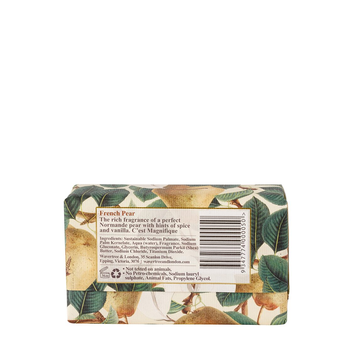 Wavertree & London French Pear Soap Bar 200g - Metro Singapore Departmental Store - Celebrating 69 Years in SG