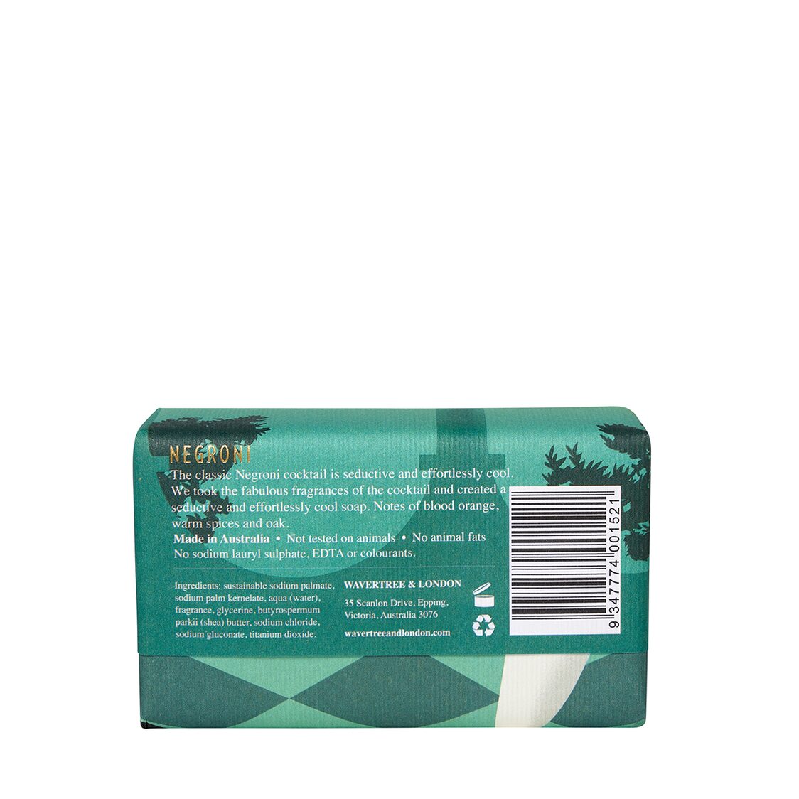 Wavertree & London Negroni Soap Bar 200g - Metro Singapore Departmental Store - Celebrating 69 Years in SG