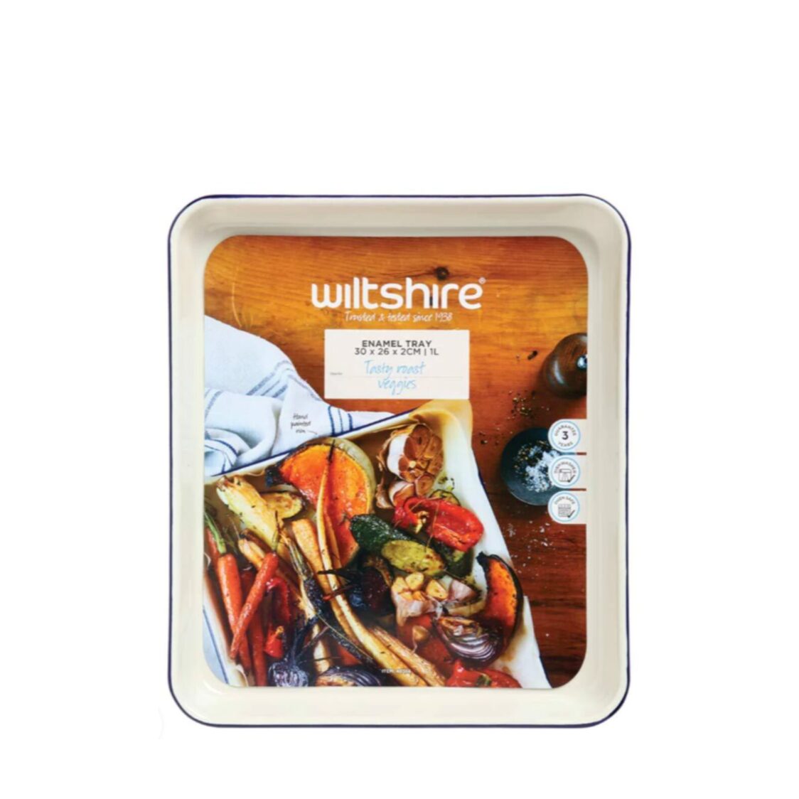 Wiltshire Enamel Baking Tray 1L 40384 - Metro Singapore Departmental Store - Celebrating 69 Years in SG