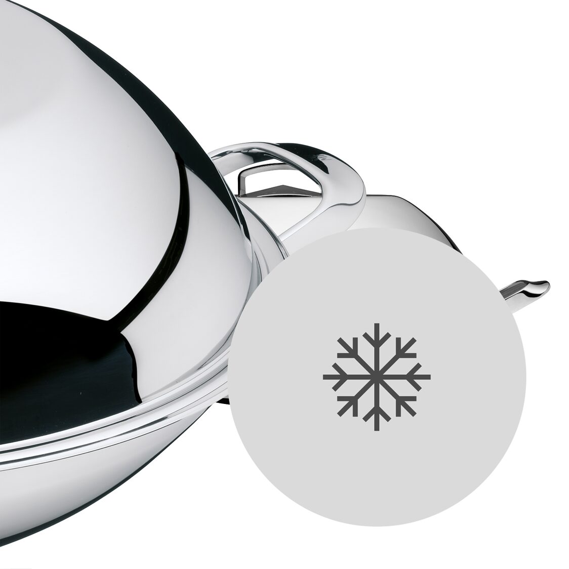 WMF 5 - Ply Chinese Wok With Stainless Steel Lid 40cm 0799576040 - Metro Singapore Departmental Store - Celebrating 69 Years in SG