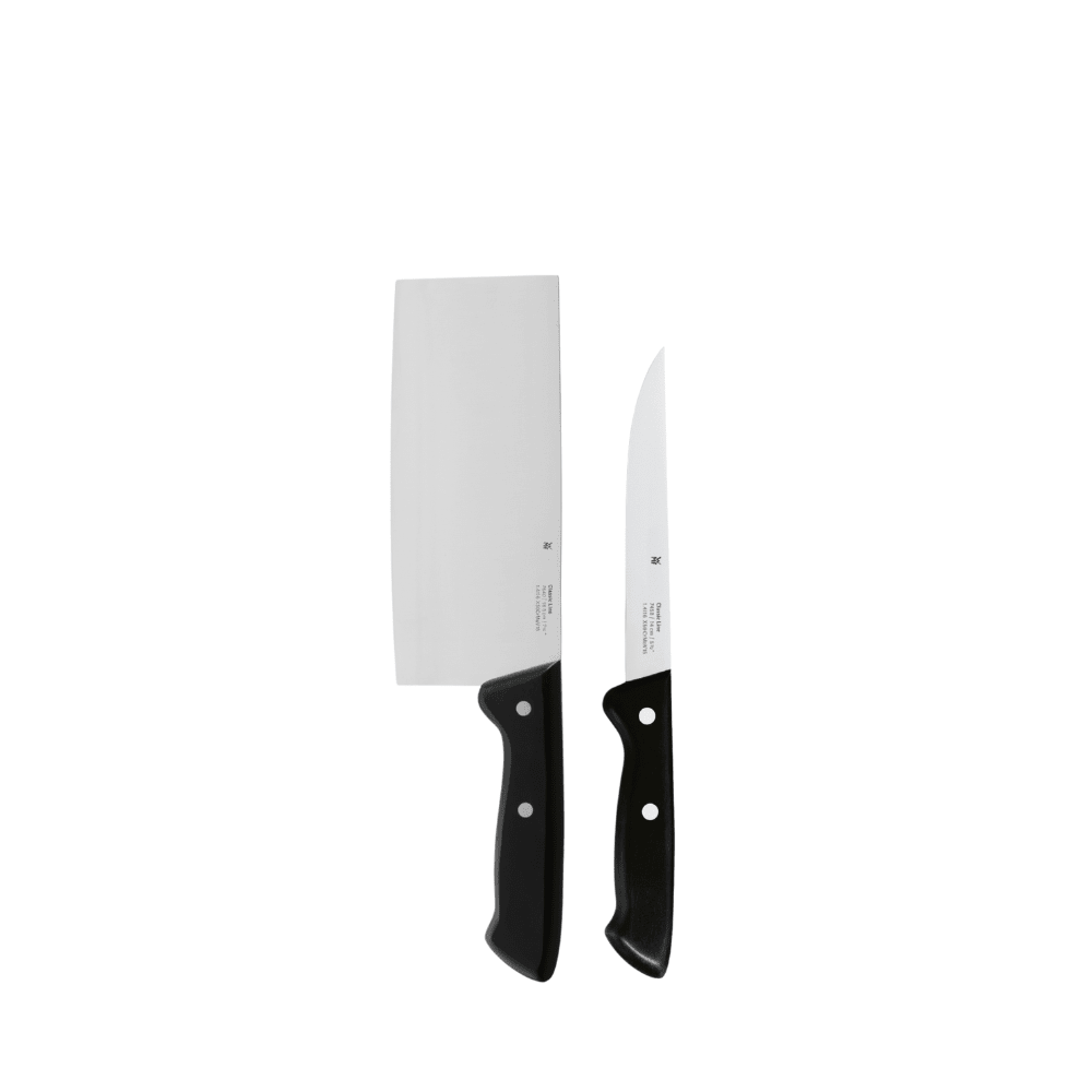 WMF Classic Line 2 - pc Chinese Chef Knife 18.5cm & Utility Knife 14cm Set - Metro Singapore Departmental Store - Celebrating 69 Years in SG