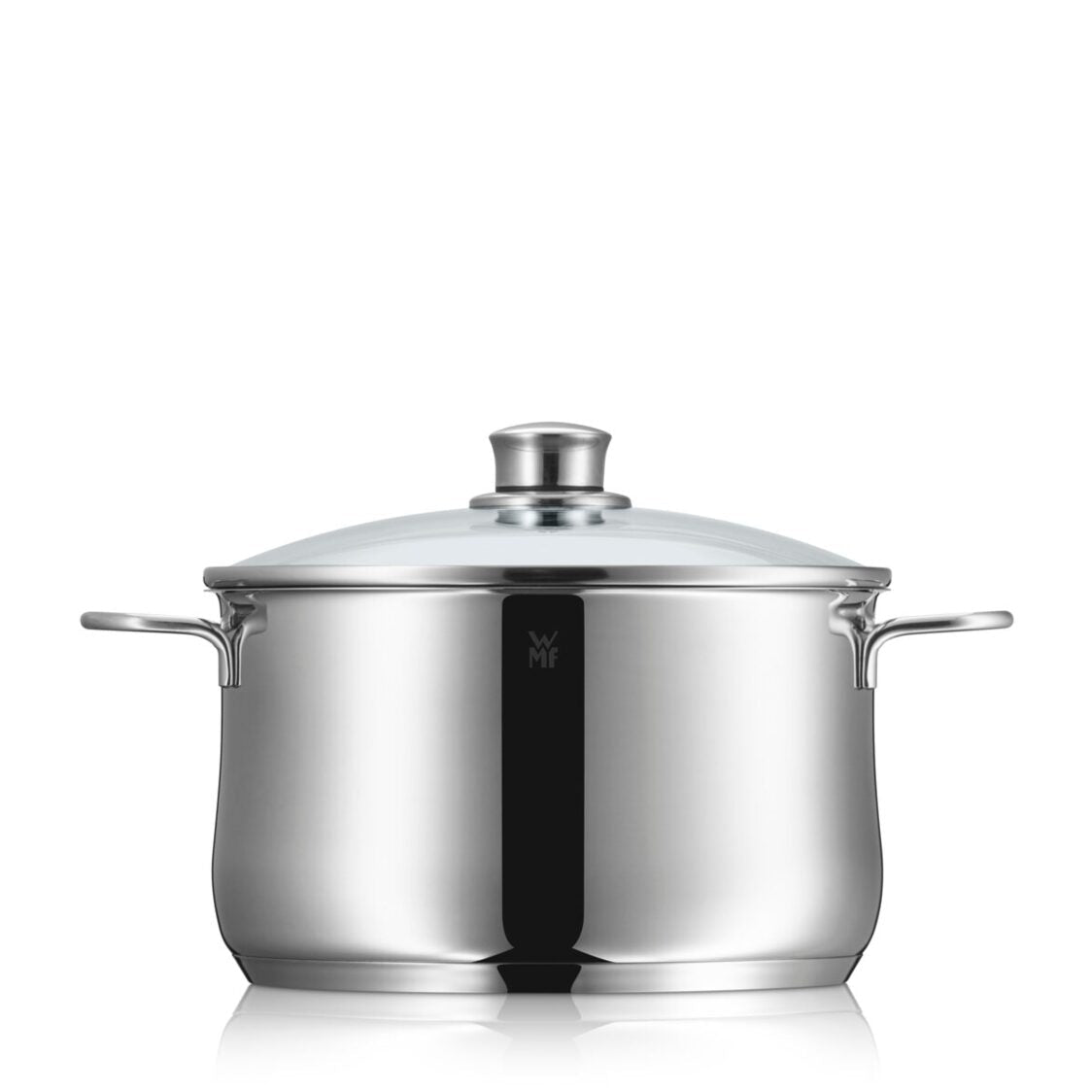 WMF Diadem Plus High Casserole with Glass Lid 20cm 0734216040 - Metro Singapore Departmental Store - Celebrating 69 Years in SG