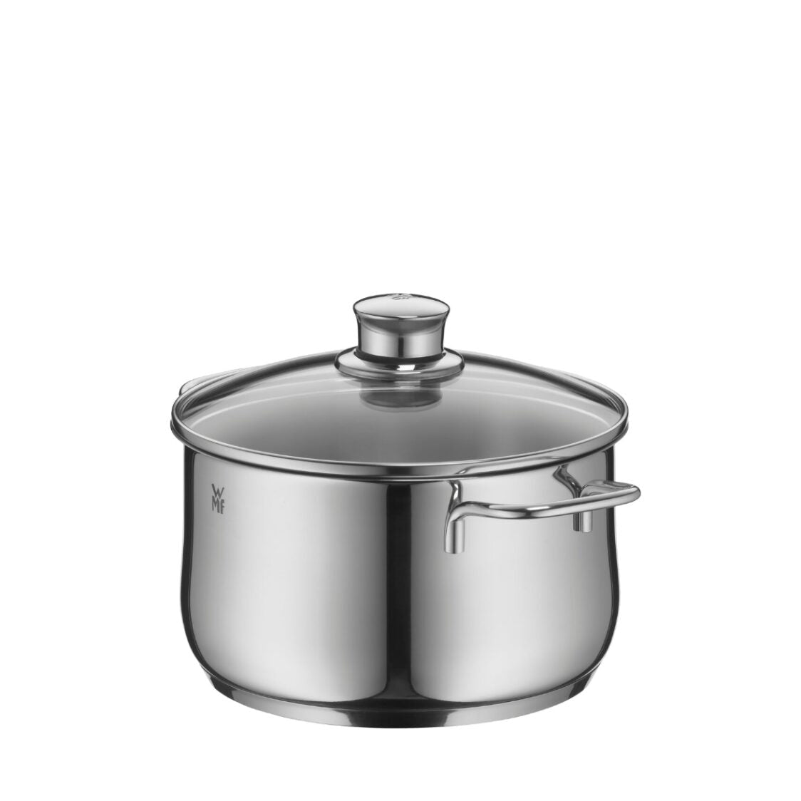 WMF Diadem Plus High Casserole with Glass Lid 20cm 0734216040 - Metro Singapore Departmental Store - Celebrating 69 Years in SG
