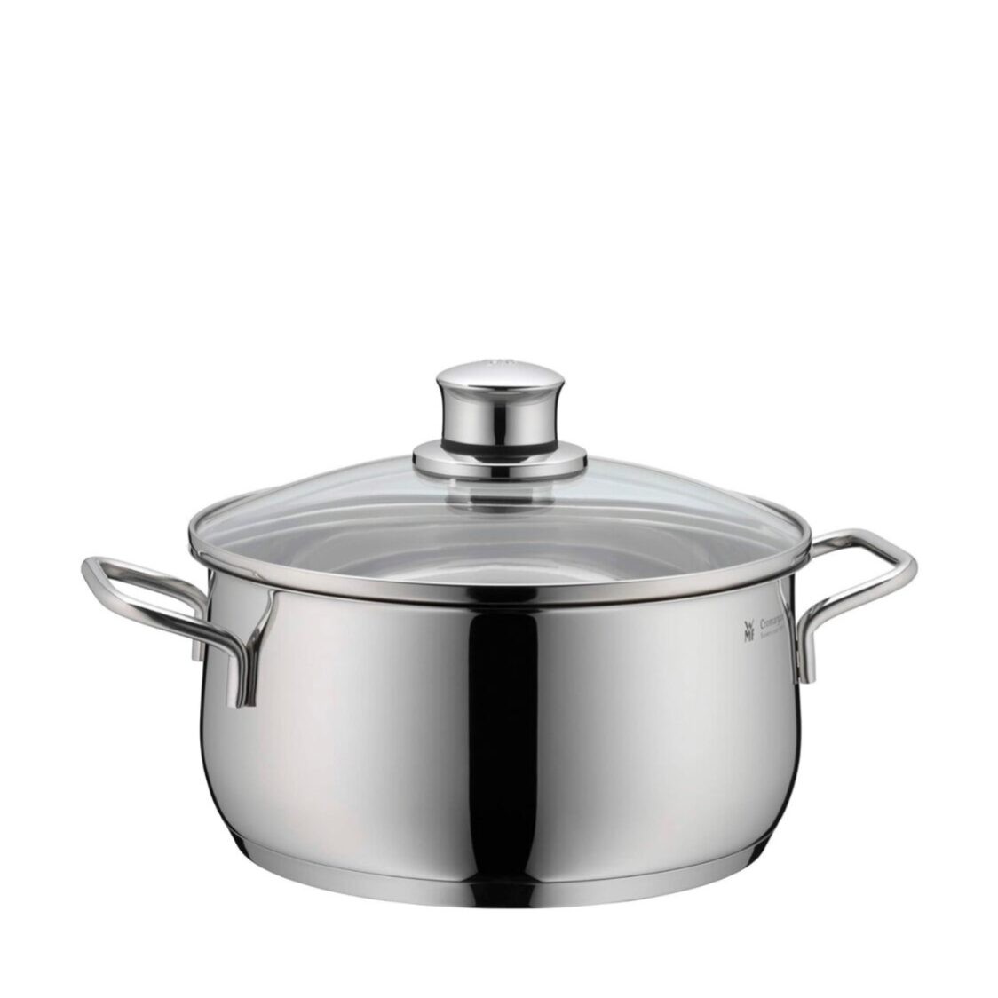 WMF Diadem Plus Low Casserole 24cm With Glass Lid 0730256040 - Metro Singapore Departmental Store - Celebrating 69 Years in SG