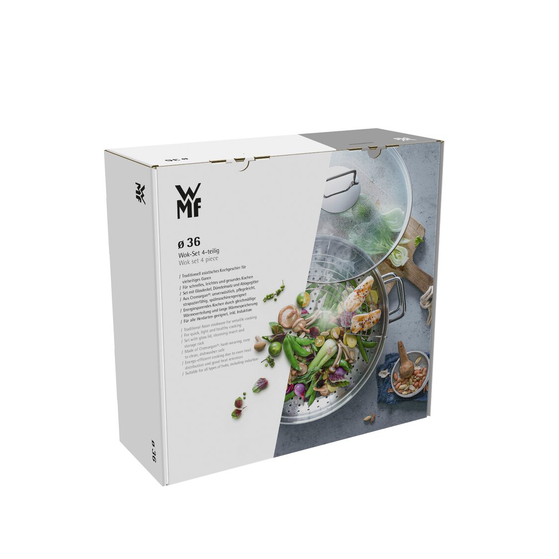 WMF Macao 4 - pc Wok Set 36cm (07 - 9256 - 6040) - Metro Singapore Departmental Store - Celebrating 69 Years in SG