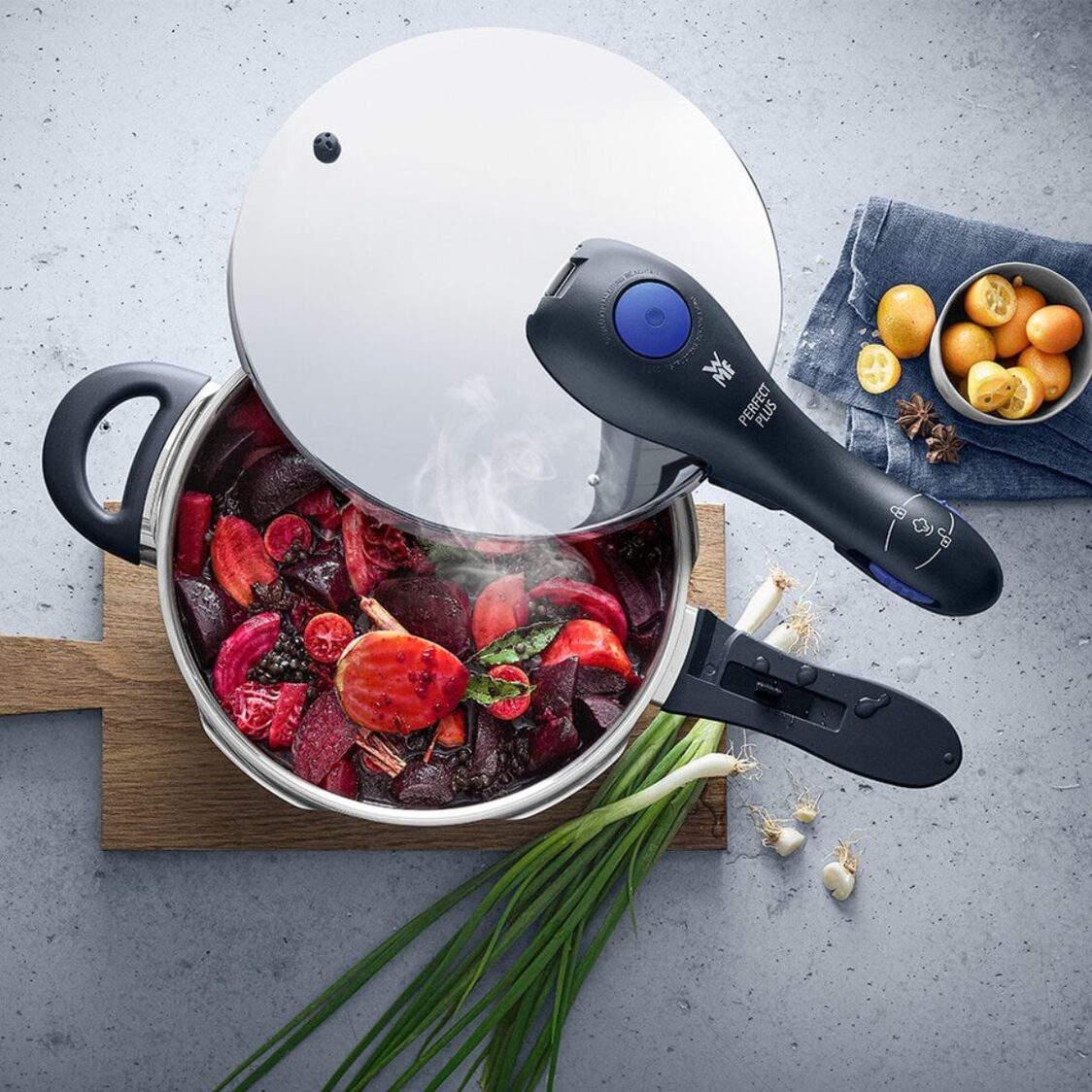 WMF Perfect Plus Pressure Cooker Set 4.5L + 3.0L V3 0794459990 - Metro Singapore Departmental Store - Celebrating 69 Years in SG