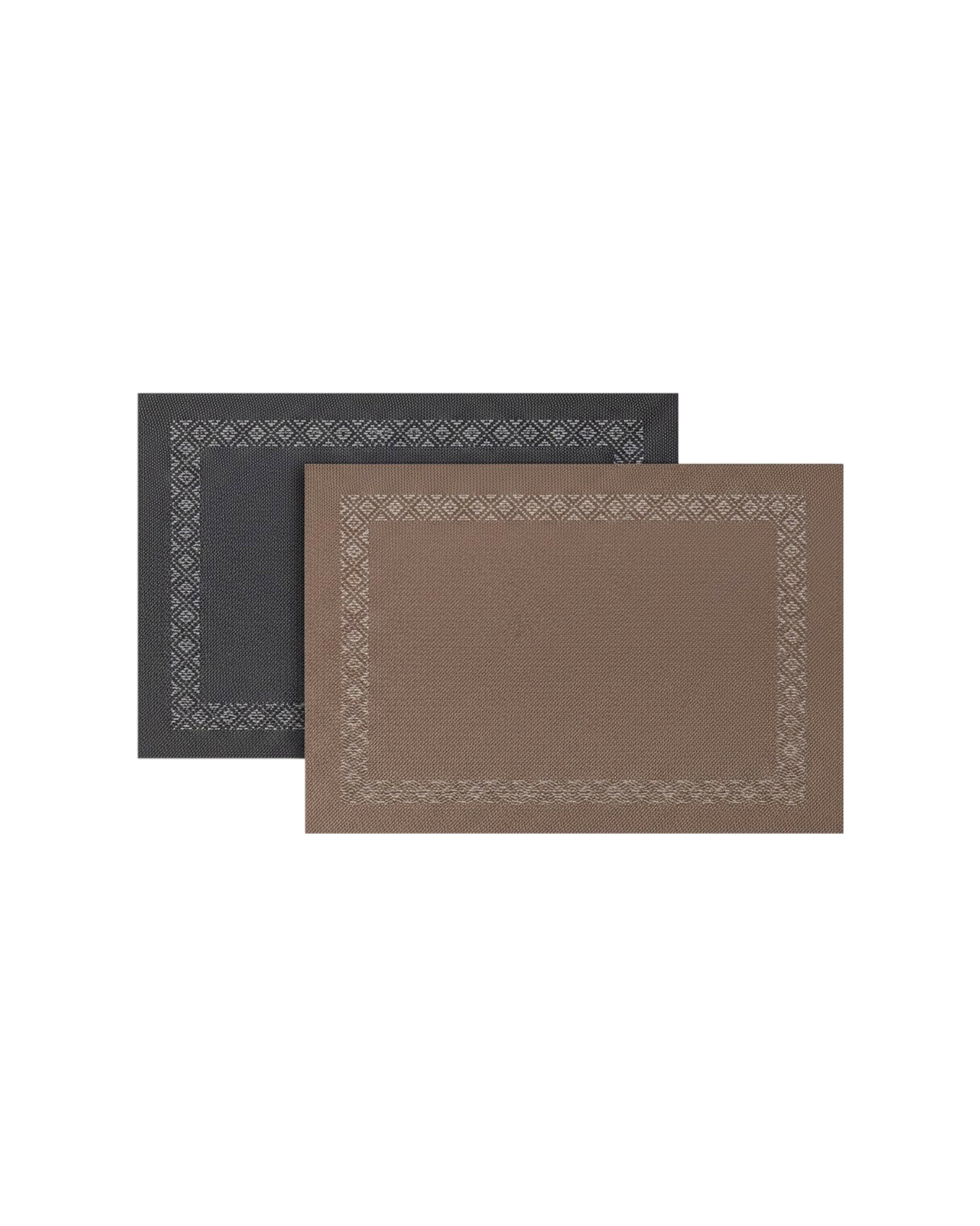 Rapee Aztec Woven Texilene Placemat – 30 x 45 cm – Black