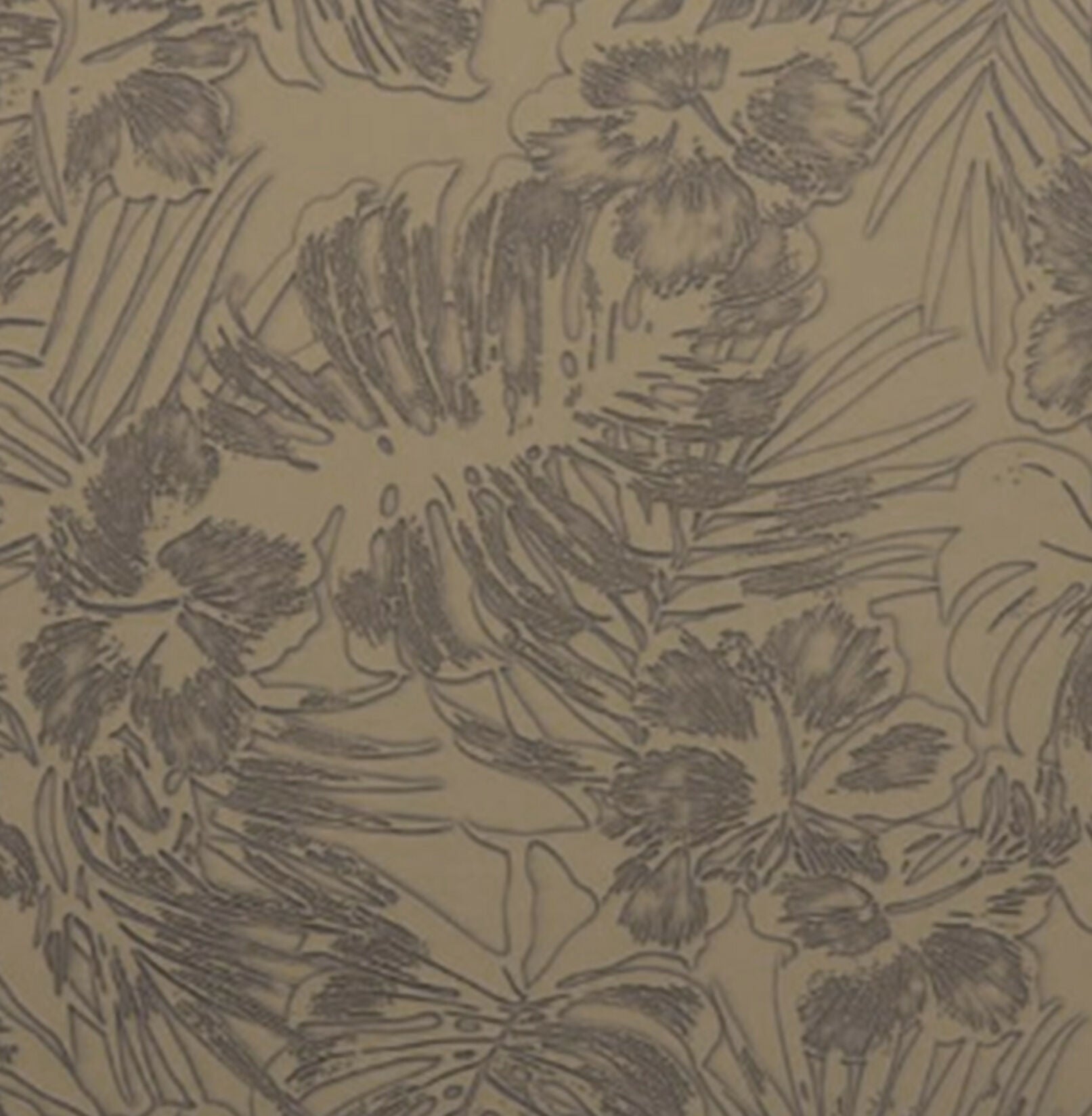 Rapee BARS Embossed PU Placemat – Monstera Leaf Design – 30 x 45 cm – Tan