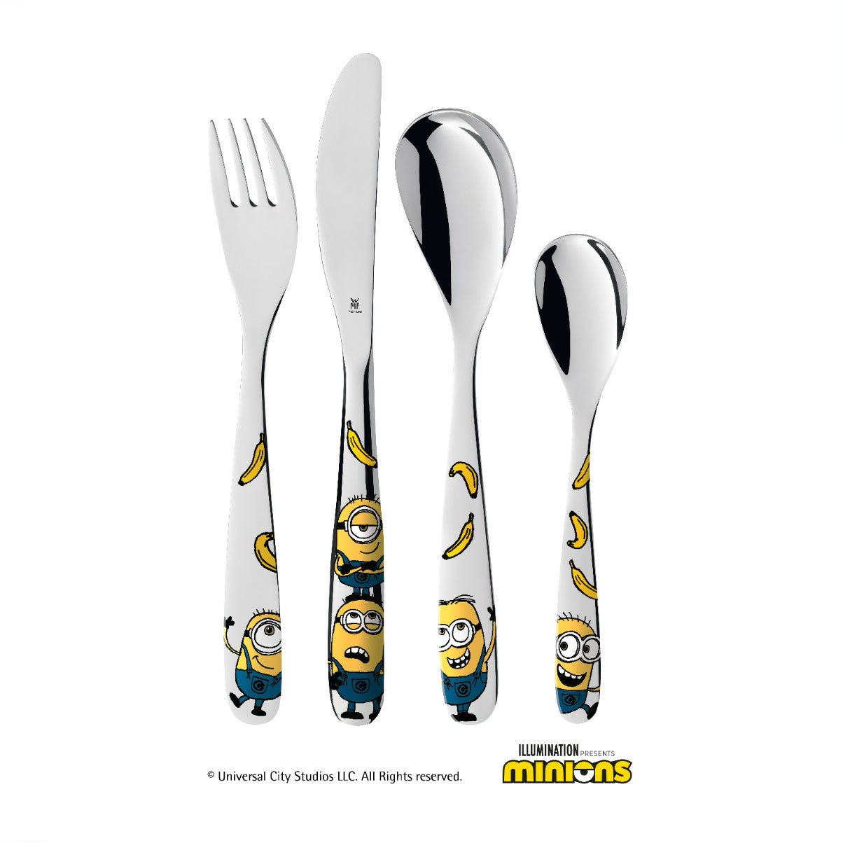 WMF Kids Minions 6 Piece Cutlery Set with Bowl & Plate (12-8607-6040)