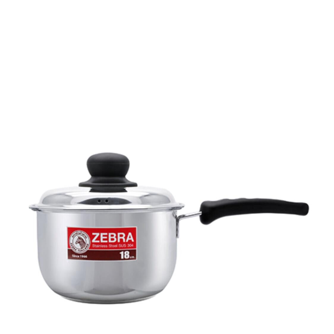 Zebra Stainless Steel Sauce Pan With Lid 18cm, Extra II, Zebra (119ZB - 168 - 150) - Metro Singapore Departmental Store - Celebrating 69 Years in SG