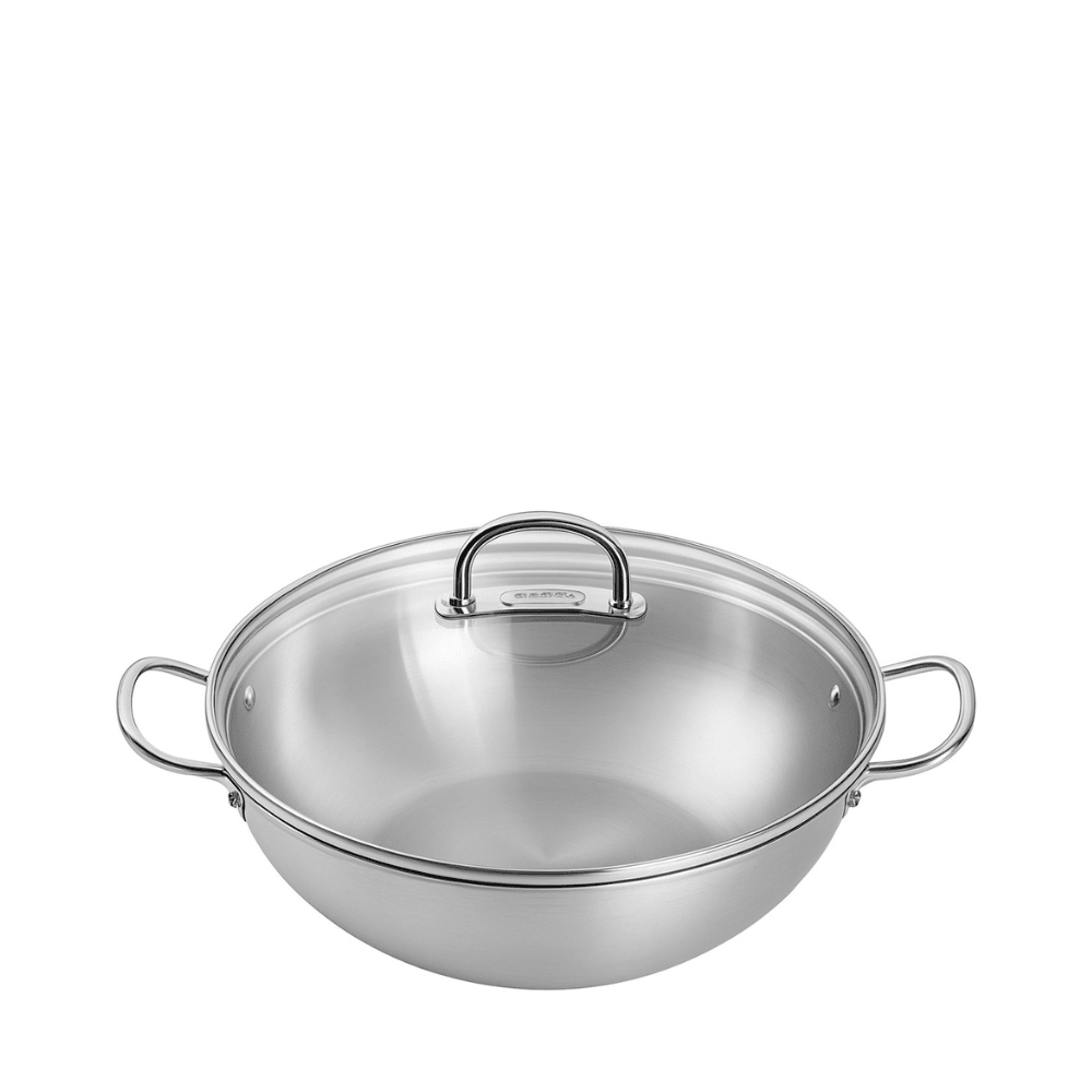 Zwilling Prime 36cm Wok W/ glass Lid (64060 - 836) - Metro Singapore Departmental Store - Celebrating 69 Years in SG